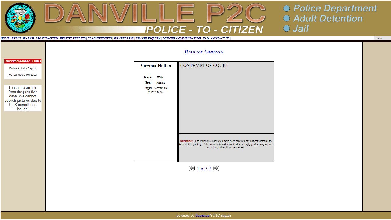 Danville P2C - provided by OSSI