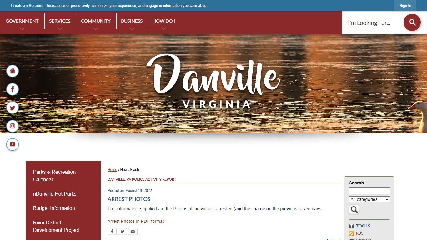 News Flash • City of Danville • CivicEngage